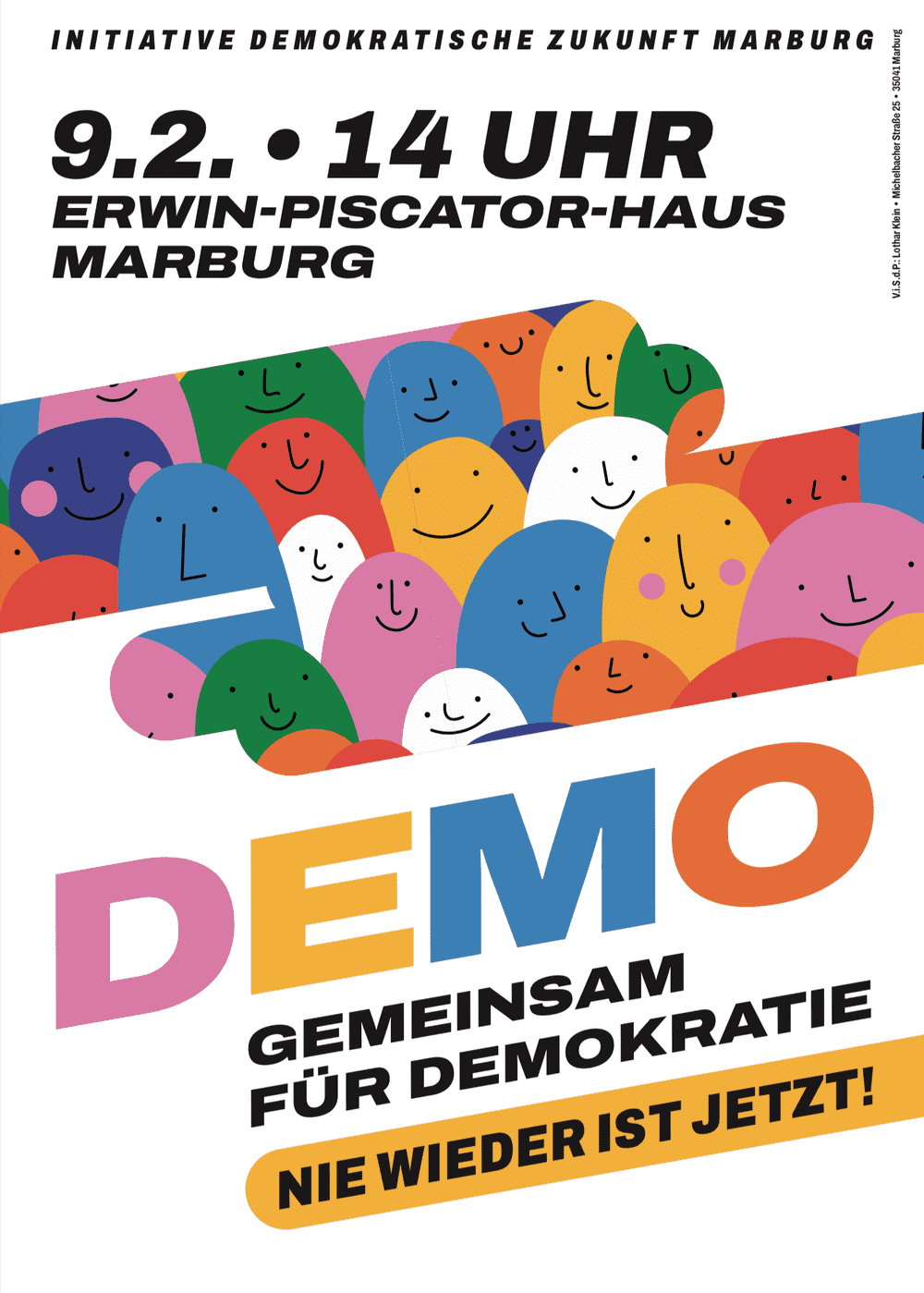 Auf die Straße: für den Erhalt unserer Demokratie - gegen die Bedrohungen von Rechts