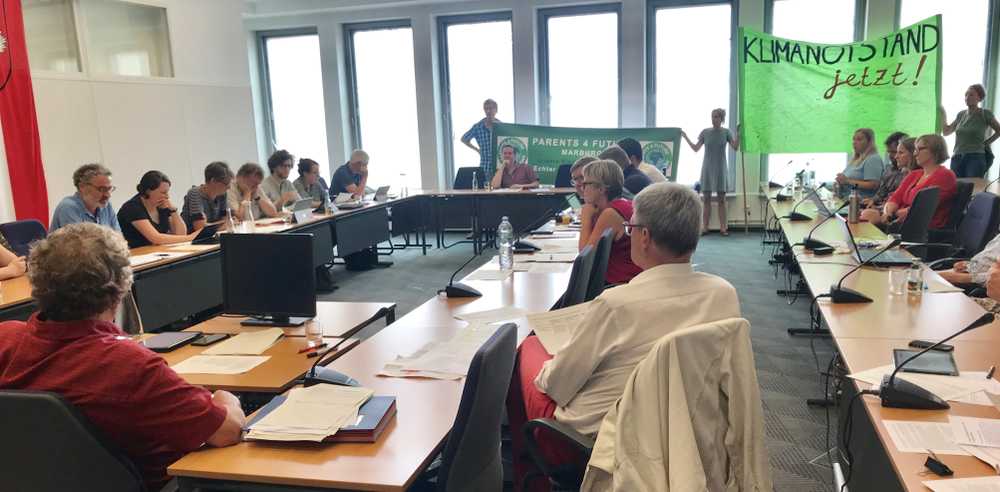 Marburg, Umweltausschuss am 18.6.2019: Diskussion zur Ausrufung des Klima-Notstands